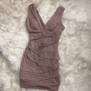 Windsor Beige Glitter  Dress